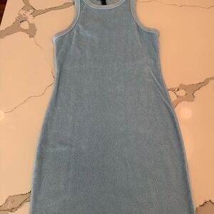 Forever 21 Blue Halter Sheath Mini Dress